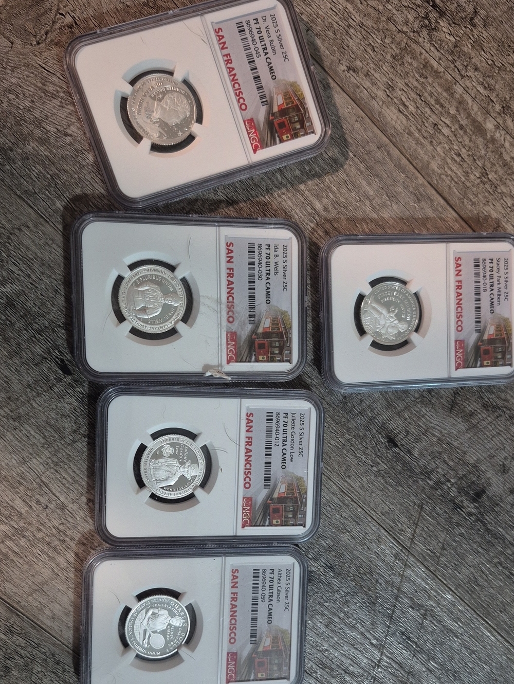 San Francisco Commemorative Silver Coins - Set of 6